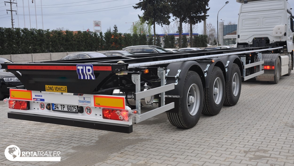FLATBED CONTAINER CARRIER TRAILER